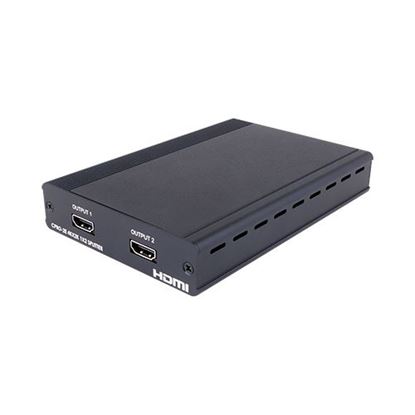 Picture of CYP 1 to 2 HDMI UHD Splitter. Supports HDTV resolution up to
