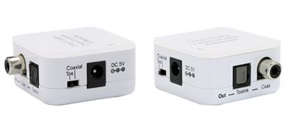 Picture of CYP Digital Audio Converter Coaxial to Toslink. Supports two-way