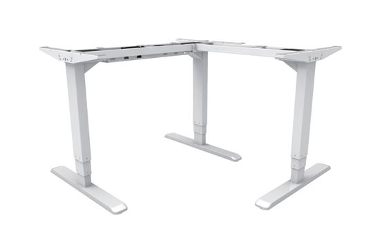 Brateck L Shape Electric Sit Stand Desk Frame With 3 Stage Reverse