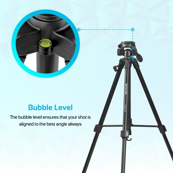 . PROMATE 3Way Precision Head Tripod . 53150cm Height adjustment.