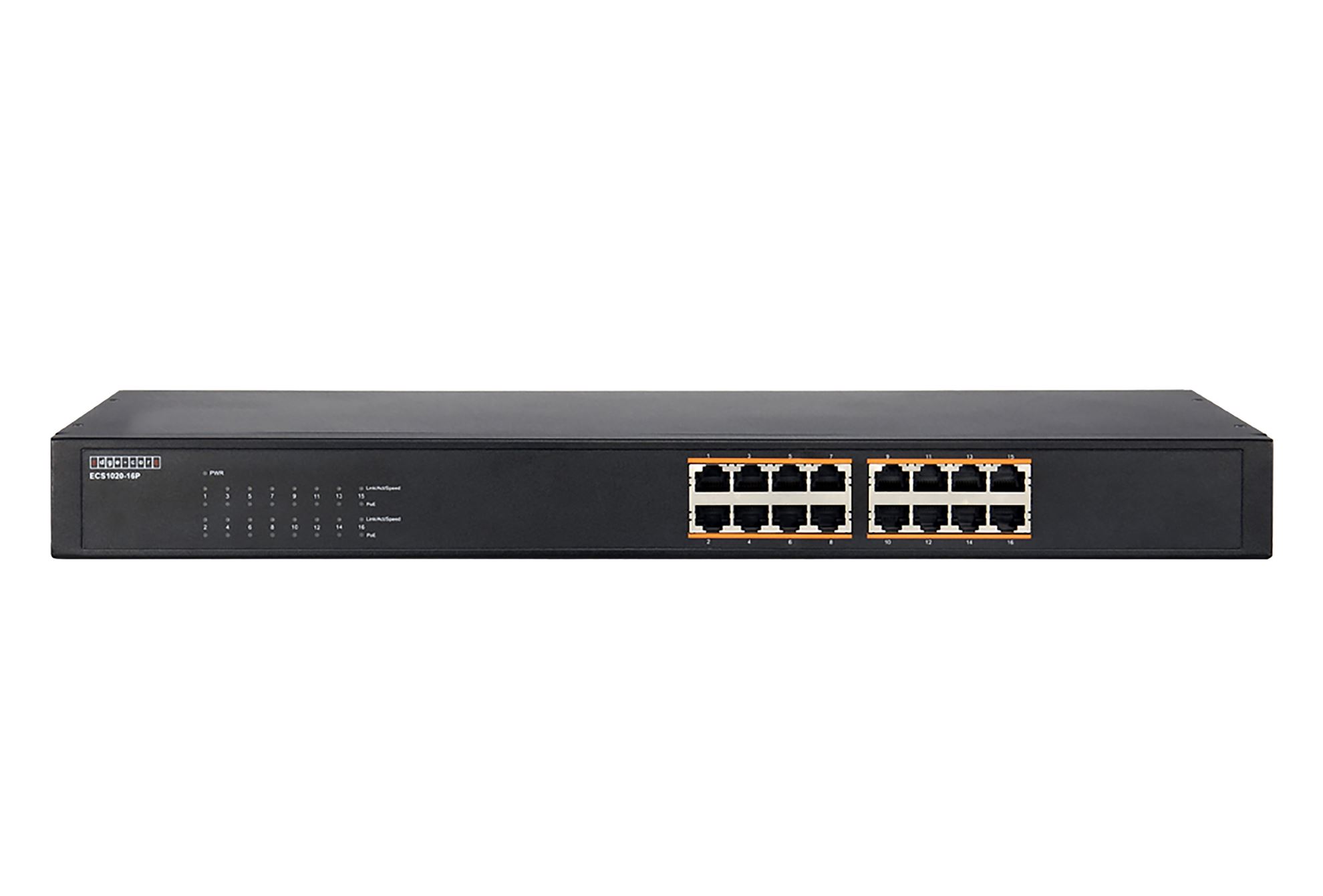 . EDGECORE 16 Port Gigabit Unmanaged PoE Switch. Power Budget: 300W.