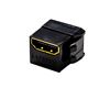 Picture of DYNAMIX HDMI 2.0 Keystone Coupler Length 19.2mm, Gold-Plated, BLACK