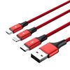 Picture of UNITEK 1.2m USB 3-in-1 Charge Cable. Integrated USB-A to Micro-B,