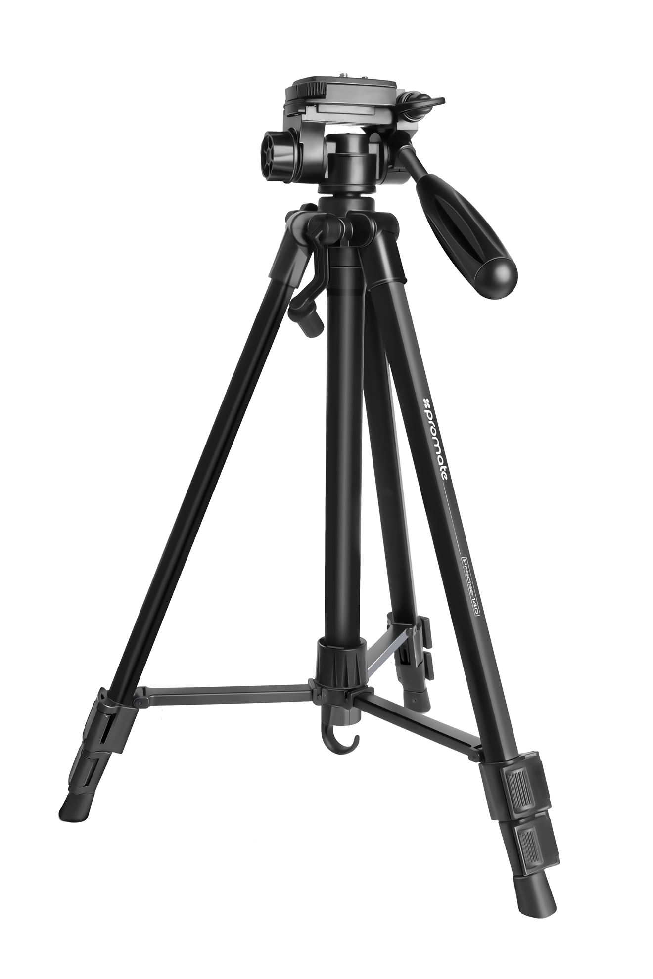 . PROMATE 3-Way Precision Head Tripod 50cm-150cm Height Adjustment.