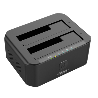 Picture of UNITEK USB3.0 to SATA 6G Dual Bay 2.5'/3.5' HDD Docking Station. Sync