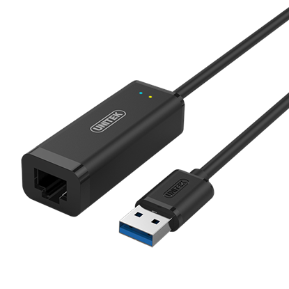 Picture of UNITEK USB-A 3.0 Gigabit Ethernet Converter. Supports IPv4/v6, COE,