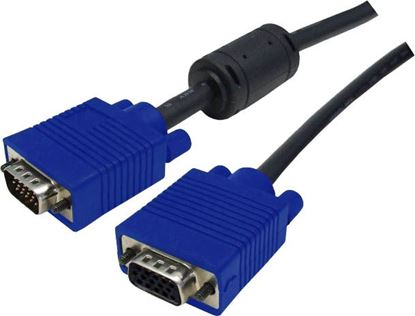 Picture of DYNAMIX 0.5m VESA DDC VGA Extension Cable Moulded. HDDB15 M/F Coaxial