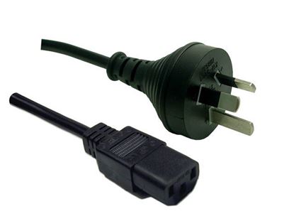 Picture of DYNAMIX 0.3M 3-Pin Plug to IEC C13 Female Plug 10A, SAA Approved Power