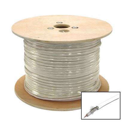 Picture of 305m Roll RG6 Shielded Cable White. 75ohm. 18AWG solid