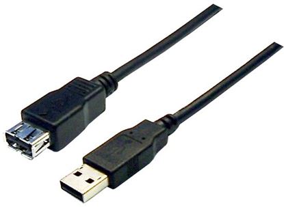 Picture of DYNAMIX 3m USB 2.0 Cable USB-A Male to USB-A Female Connectors.