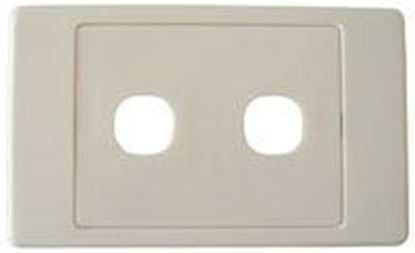 Picture of AMDEX Switch Plate ONLY. 2 Gang Wall Face Plate (Accepts Clipsal