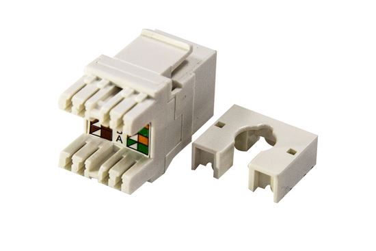 . DYNAMIX Cat5e Keystone RJ45 Jack for 110 Face Plate. T568A/T568B