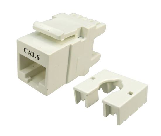 . DYNAMIX Cat6 Keystone RJ45 Jack for 110 Face Plate. T568A/T568B