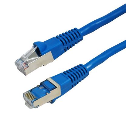 Picture of DYNAMIX 1m Cat6A Blue SFTP 10G Patch Lead. (Cat6 Augmented) 500MHz