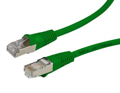 Picture of DYNAMIX 2m Cat6A Green SFTP 10G Patch Lead. (Cat6 Augmented) 500MHz