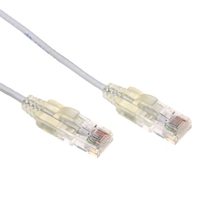 Picture of DYNAMIX 1.25m Cat6A 10G White Ultra-Slim Component Level UTP