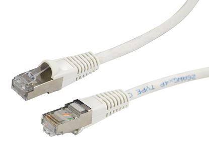 Picture of DYNAMIX 15m Cat6A White SFTP 10G Patch Lead. (Cat6 Augmented) 500MHz