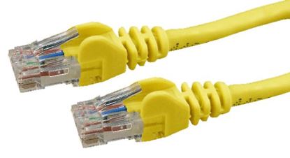 Picture of DYNAMIX 10m Cat6 Yellow UTP Patch Lead (T568A Specification) 250MHz