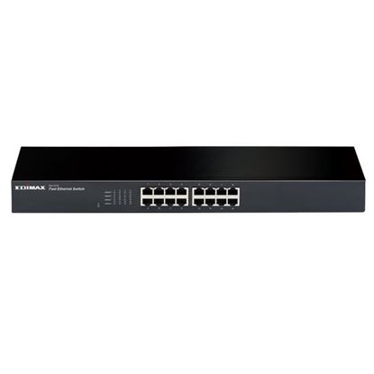 Picture of EDIMAX 16 Port 10/100 19' Fast Ethernet Rack-mount Switch.