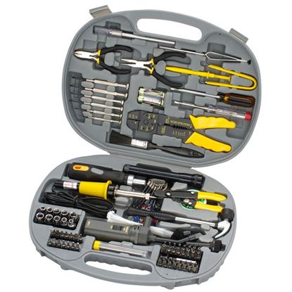 Picture of SPROTEK 145 Piece Computer Tool Kit. Includes Tamper screw bits.