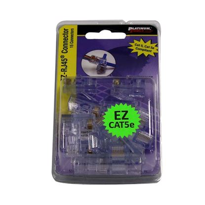 Picture of PLATINUM TOOLS Cat5e EZ-RJ45 Plug. Easy install RJ45 plug for Cat5e