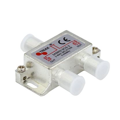 Picture of TRIAX RF 2-Way Splitter, 5~2400MHz. All ports power pass -
