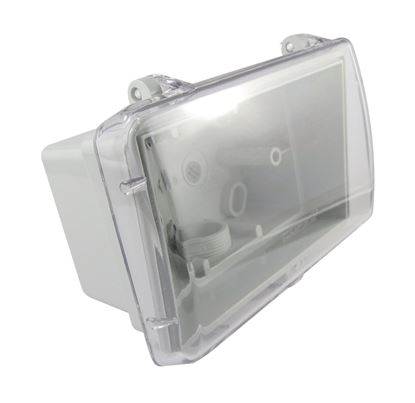 Picture of TRADESAVE Weatherproof Box. Suits Standard Switch Plates. Grey Heavy