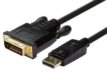 Picture of DYNAMIX 1.5m DisplayPort Source to DVI-D Monitor Male Cable