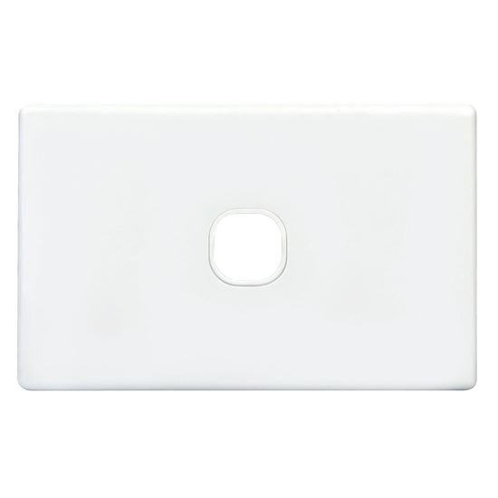 Picture of TRADESAVE Slim Switch Plate ONLY. 1 Gang. Accepts all Tradesave