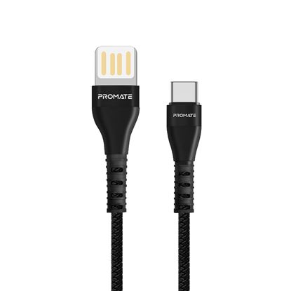 Picture of PROMATE 1.2m USB-A to USB-C Sync & Charge Cable. Highly Durable