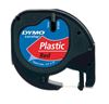 Picture of DYMO Genuine LetraTag Labeller Plastic Tape. 12mm Black on Red.