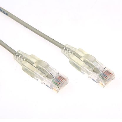 Picture of DYNAMIX 0.25m Cat6A 10G Grey Ultra-Slim Component Level UTP