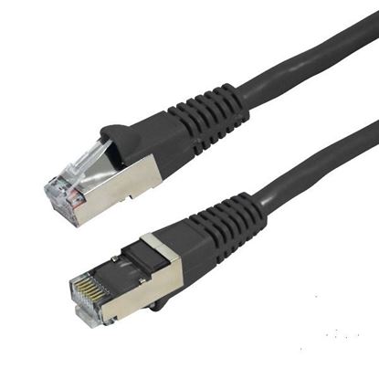 Picture of DYNAMIX 15m Cat6A Black SFTP 10G Patch Lead. (Cat6 Augmented) 500MHz