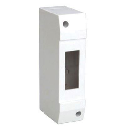 Picture of TRADESAVE Surface Mounted DIN Rail Enclosure, 1 pole, Moulded base
