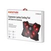 Picture of PROMATE Height Adjustable Ergonomc Gaming Laptop Cooling Pad with 5