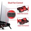 Picture of PROMATE Height Adjustable Ergonomc Gaming Laptop Cooling Pad with 5