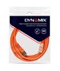 Picture of DYNAMIX 0.75m Cat6A S/FTP Orange Slimline Shielded 10G Patch Lead.