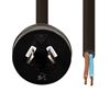 Picture of DYNAMIX 2M 2-Pin Plug to Bare End, 2 Core 0.75mm Cable, Black Colour,