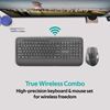 Picture of PROMATE Wireless Ergonomic Keyboard & Contoured Mouse.