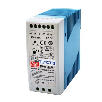 Picture of CTS 48V/60W DIN Rail Mount Power Supply with Short circuit,