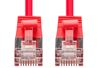 Picture of DYNAMIX 0.75m Cat6A S/FTP Red Ultra-Slim Shielded 10G Patch Lead