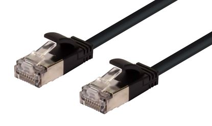 Picture of DYNAMIX 2.5m Cat6A S/FTP Black Ultra-Slim Shielded 10G Patch Lead