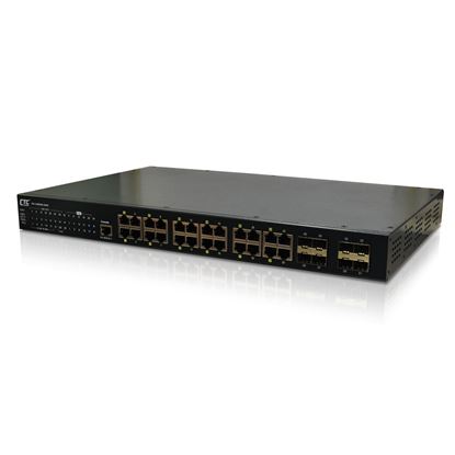Picture of CTC UNION 24 Port Gigabit POE Industrial Central Managed Switch.