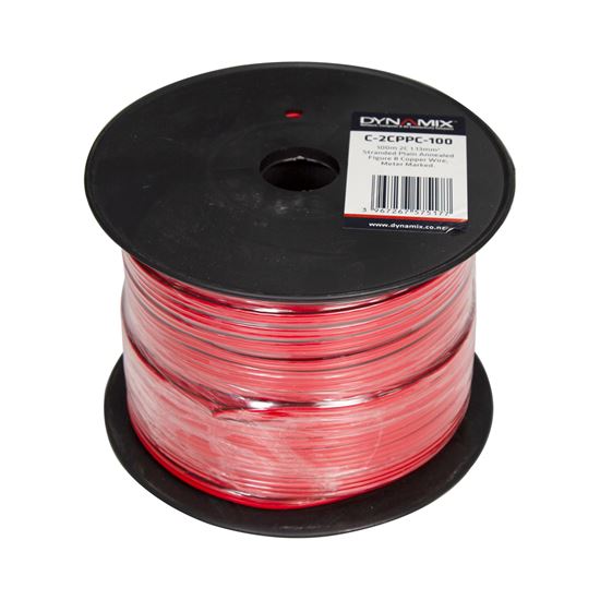 Picture of DYNAMIX 100m 2x Core 1.13mm Bare Copper, Red/Black Trace Figure 8x