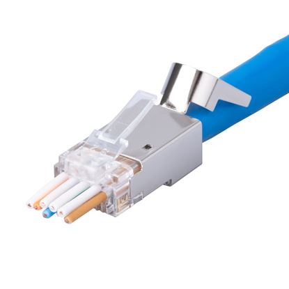 Picture of DYNAMIX Cat6/6A STP External Ground push through plug, 20pc pack.