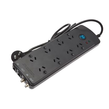Picture of JACKSON 8-Way Protected Power Board with telephone and TV Line