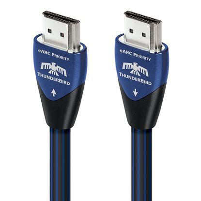 Picture of AUDIOQUEST Thunder Bird 48G 2M HDMI cable. Solid 10% silver