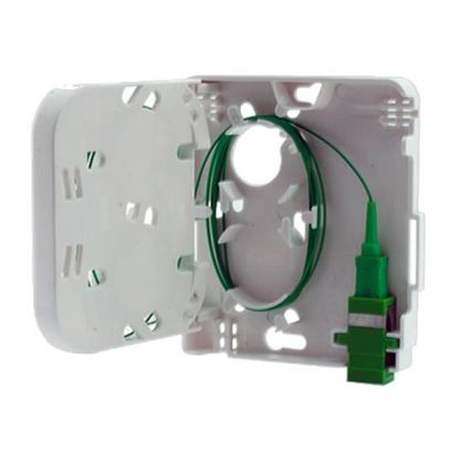 Picture of DYNAMIX FTTH Compact Wall Outlet 1 Port SC Simplex / LC Duplex