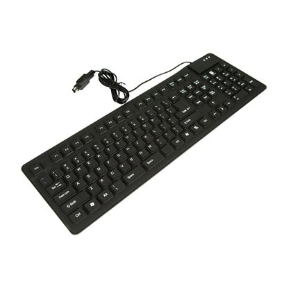Picture of DYNAMIX Flexible USB Keyboard 109 keys. Black Colour.