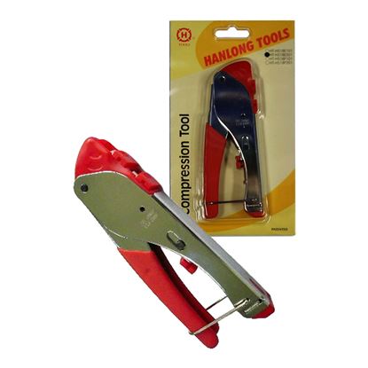 Picture of HANLONG Compression Crimp Tool for RG59/RG6 F/BNC and RCA